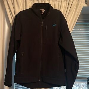 Cinch men's, Black Full-Zip Jacket with Blue Logo